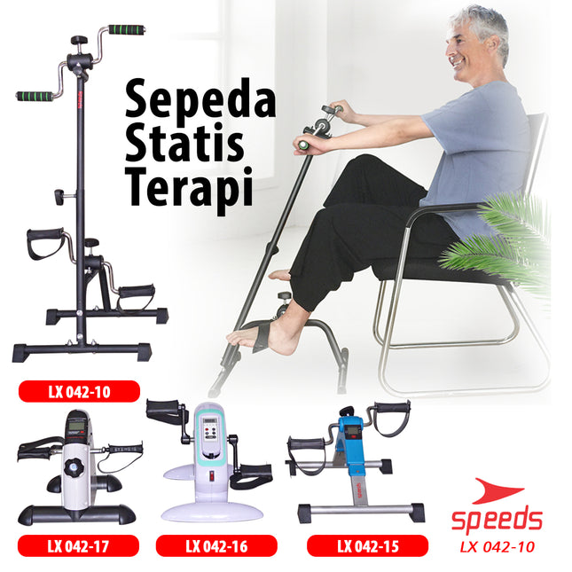 SPEEDS Pedal Exerciser Stationary Bike Therapy for Legs and Hands, Stroke 042-10