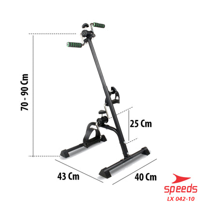 SPEEDS Pedal Exerciser Stationary Bike Therapy for Legs and Hands, Stroke 042-10