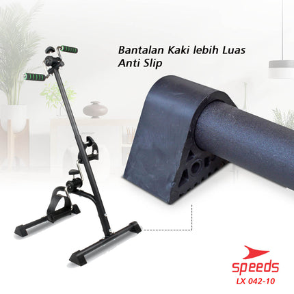 SPEEDS Pedal Exerciser Stationary Bike Therapy for Legs and Hands, Stroke 042-10