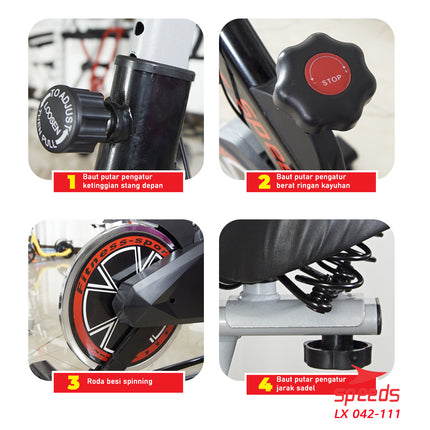 SPEEDS Sepeda Olahraga Spinning Elliptical 042-111