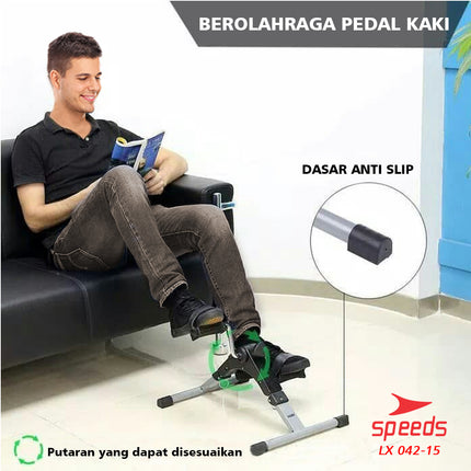 SPEEDS Portable Therapy Static Bike Mini Static Bike for Hand and Leg Stroke Therapy 042-15