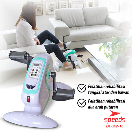 SPEEDS Static Bicycle Therapy Mini Static Bicycle for Legs, Hands, Stroke, Health Therapy Tool 042-16