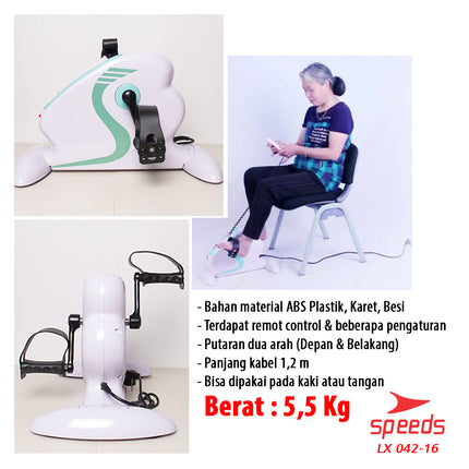 SPEEDS Static Bicycle Therapy Mini Static Bicycle for Legs, Hands, Stroke, Health Therapy Tool 042-16