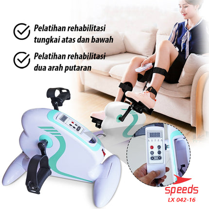 SPEEDS Static Bicycle Therapy Mini Static Bicycle for Legs, Hands, Stroke, Health Therapy Tool 042-16