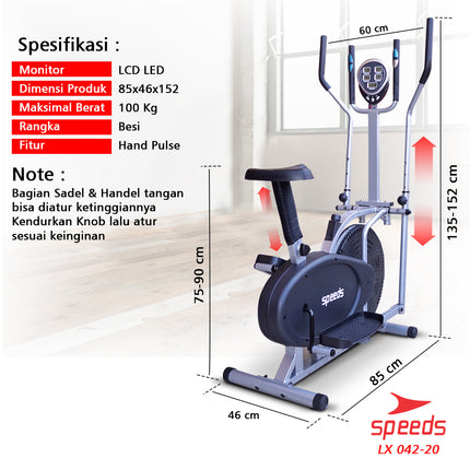 SPEEDS Sepeda Statis Orbitrack Platinum Bike 042-20