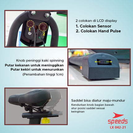 SPEEDS Sepeda Statis 042-21