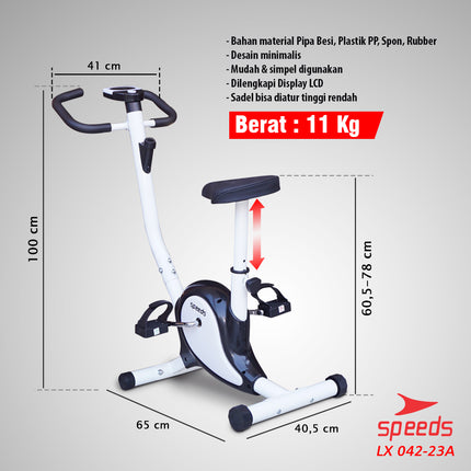 SPEEDS Spinning Bike Exercise Belt Bike 042-23