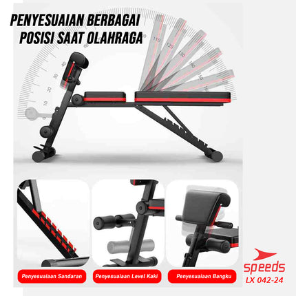 SPEEDS Dumbbell Sit Up Board Bench 042-24