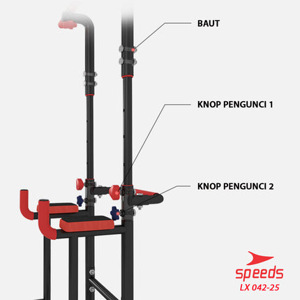 SPEEDS Pull Up Stand Chin Up Pull Up Bar Home Fitness Equipment Home Gym 042-25