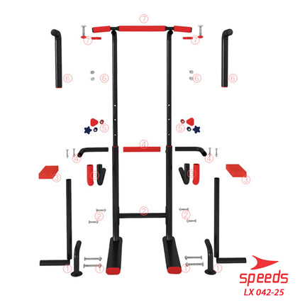 SPEEDS Pull Up Stand Chin Up Pull Up Bar Home Fitness Equipment Home Gym 042-25