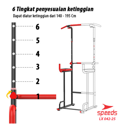 SPEEDS Pull Up Stand Chin Up Pull Up Bar Home Fitness Equipment Home Gym 042-25