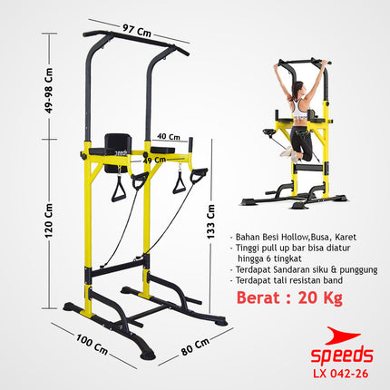 SPEEDS Power Tower Pull Up Bar 042-26