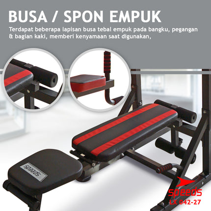 SPEEDS Power Tower Pull Up Bar Chin Up Hanging Bar Home Gym Fitness Equipment Sports Equipment 042-27