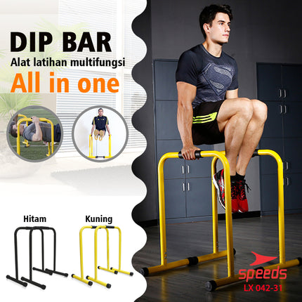 SPEEDS Dip Bar Portable Lebert Equalizer Push Up Bar Training Station Fitness Equipment 042-31