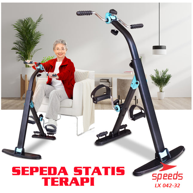 SPEEDS Pedal Exerciser Stationary Bike Therapy for Legs and Arms Dual Exerciser 042-32
