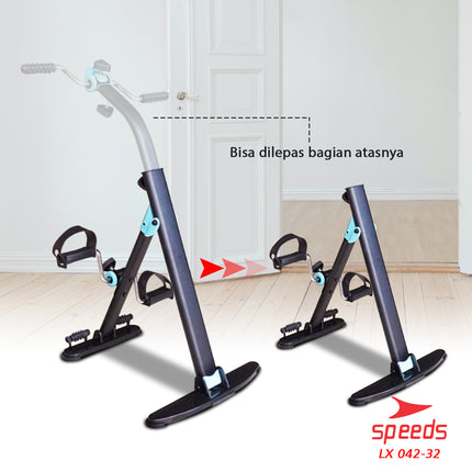 SPEEDS Pedal Exerciser Stationary Bike Therapy for Legs and Arms Dual Exerciser 042-32