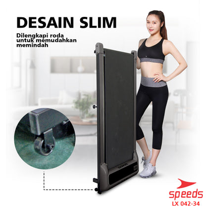 SPEEDS Electric Treadmill Walking Pad Electric Treadmill Home Gym Exercise Equipment 042-34