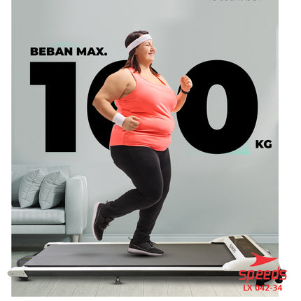 SPEEDS Electric Treadmill Walking Pad Electric Treadmill Home Gym Exercise Equipment 042-34