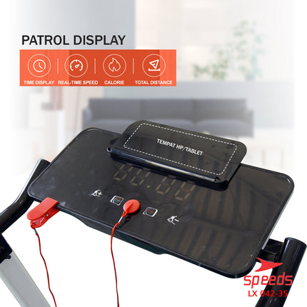 SPEEDS Foldable Electric Treadmill Running Machine Home Exercise 042-35