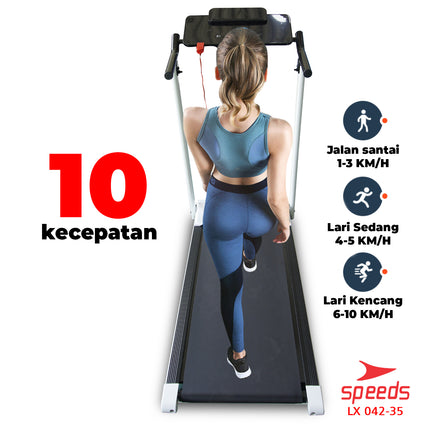 SPEEDS Foldable Electric Treadmill Running Machine Home Exercise 042-35
