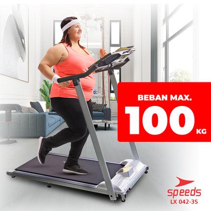 SPEEDS Foldable Electric Treadmill Running Machine Home Exercise 042-35