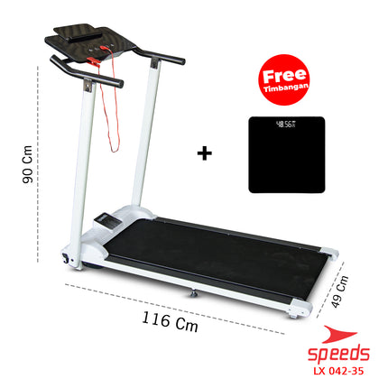 SPEEDS Foldable Electric Treadmill Running Machine Home Exercise 042-35