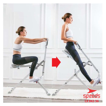 SPEEDS Power Squat Rider Alat Fitness Sepeda 042-36