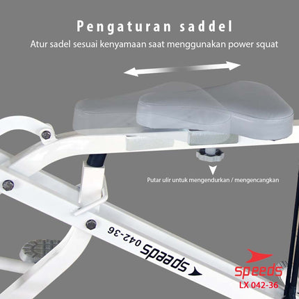 SPEEDS Power Squat Rider Alat Fitness Sepeda 042-36