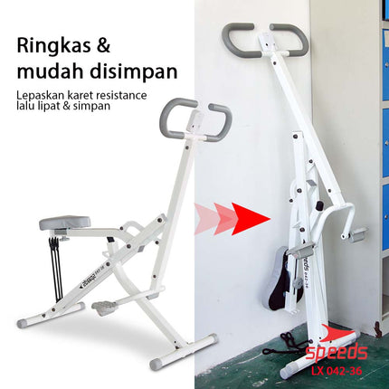 SPEEDS Power Squat Rider Alat Fitness Sepeda 042-36