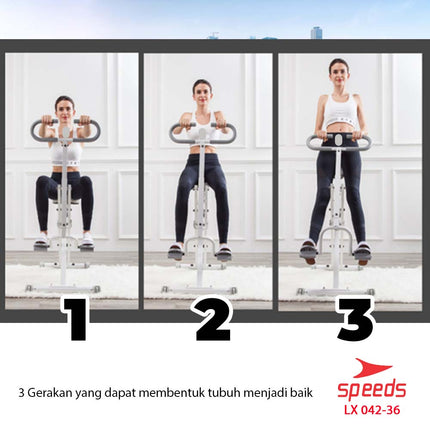 SPEEDS Power Squat Rider Alat Fitness Sepeda 042-36