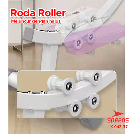 SPEEDS AB Coaster Gym Equipment for Abdominal Muscle Toning, Abdomen, Thigh, and Hip Workout 042-37