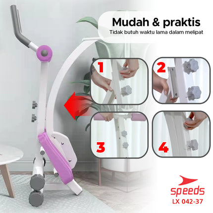 SPEEDS AB Coaster Gym Equipment for Abdominal Muscle Toning, Abdomen, Thigh, and Hip Workout 042-37