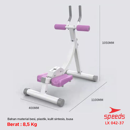SPEEDS AB Coaster Gym Equipment for Abdominal Muscle Toning, Abdomen, Thigh, and Hip Workout 042-37