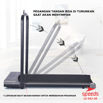 SPEEDS Electric Treadmill Walking Pad Electric Treadmill Home Exercise Equipment Gym Fitness Equipment 042-38