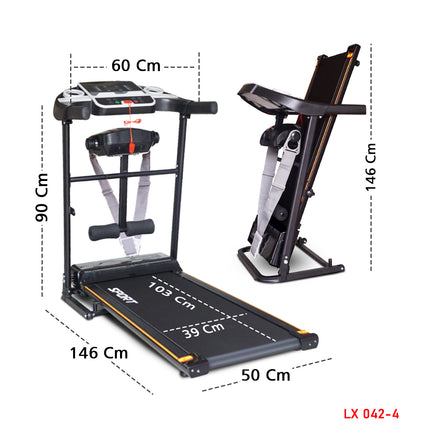 SPEEDS 2.0 Electric Treadmill 2-in-1 Machine Exercise Gym Fitness Cardio 042-4