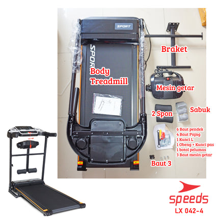 SPEEDS 2.0 Electric Treadmill 2-in-1 Machine Exercise Gym Fitness Cardio 042-4