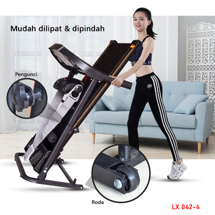 SPEEDS 2.0 Electric Treadmill 2-in-1 Machine Exercise Gym Fitness Cardio 042-4