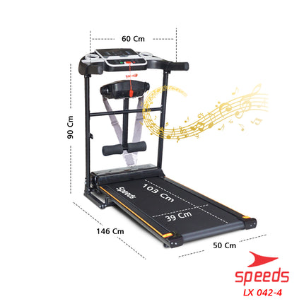 SPEEDS 2.0 Electric Treadmill 2-in-1 Machine Exercise Gym Fitness Cardio 042-4
