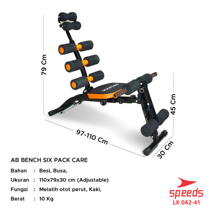 SPEEDS Dumbbell Sit-Up Bench Gym Fitness Equipment Dumbbell Chair Multifunctional Ab Bench 042-41