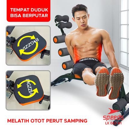 SPEEDS Dumbbell Sit-Up Bench Gym Fitness Equipment Dumbbell Chair Multifunctional Ab Bench 042-41