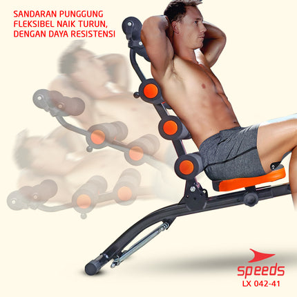 SPEEDS Dumbbell Sit-Up Bench Gym Fitness Equipment Dumbbell Chair Multifunctional Ab Bench 042-41