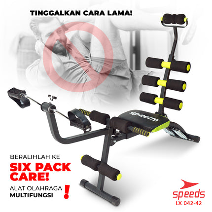 SPEEDS Sit Up Bench Six Pack Care 5in1 Multifunctional Gym Fitness Exercise Equipment 042-42