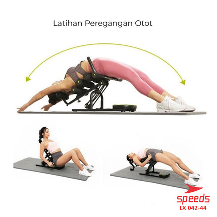 SPEEDS Alat Olahraga Fitness Sit Up Bench Six Pack Care 5in1 042-42