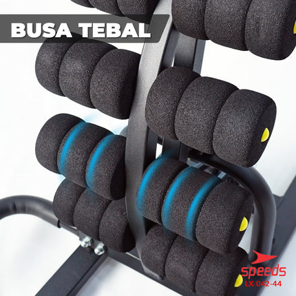 SPEEDS Alat Olahraga Fitness Sit Up Bench Six Pack Care 5in1 042-42