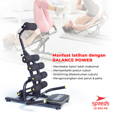 SPEEDS Alat Olahraga Fitness Sit Up Bench Six Pack Care 5in1 042-42