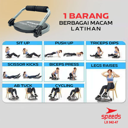 SPEEDS Alat Olahraga Fitness Ab Core 8in1 Portable 042-47