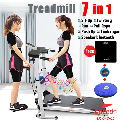 SPEEDS Multifunction Manual Treadmill for Running Sports 7 in 1 042-5