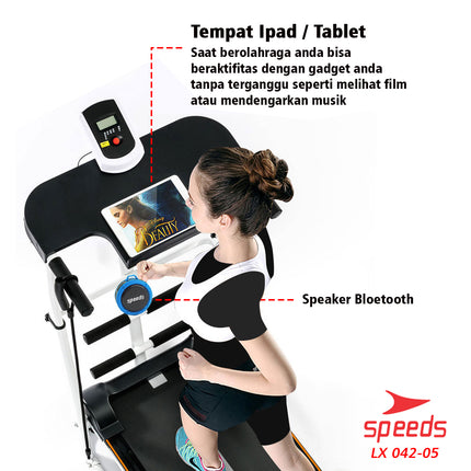 SPEEDS Multifunction Manual Treadmill for Running Sports 7 in 1 042-5