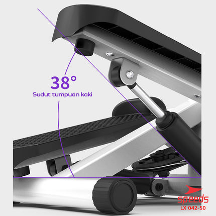 SPEEDS Adjustable Stepper Alat Fitness Olahraga Kaki Layar LCD 042-50