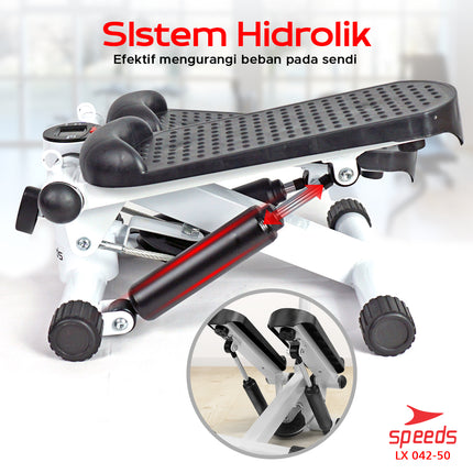 SPEEDS Adjustable Stepper Alat Fitness Olahraga Kaki Layar LCD 042-50